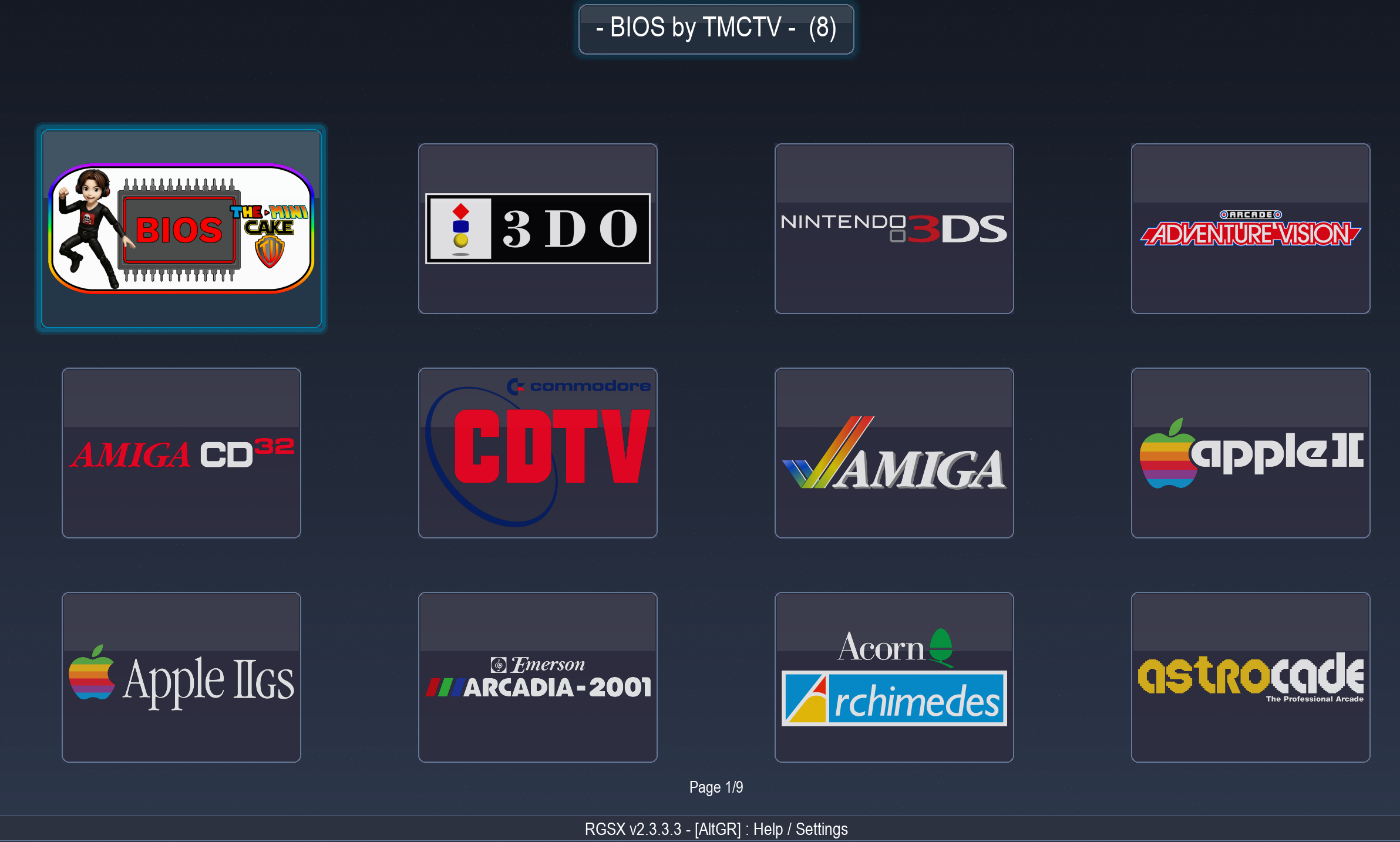 Retro Game Sets Xtra (RGSX)